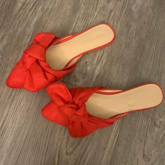 Zooshoo Shoes - [LIKE 🆕] Zooshoo Red Bow Flats